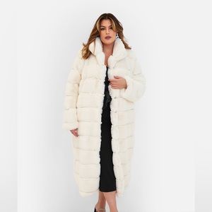 Vivianne Faux Fur Lined Coat - Rebdolls